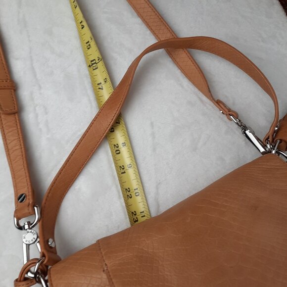 Michael Kors Camel Brown Textured Crossbody Bag - Picture 13 of 13